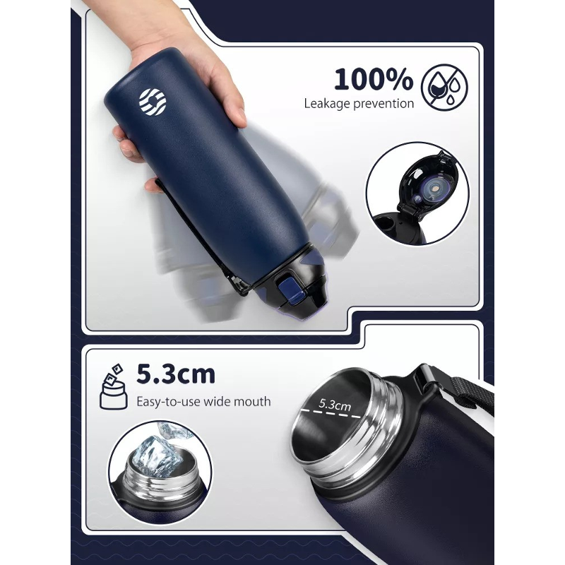 Stainless Steel Vacuum Flask/Bottle (1L)