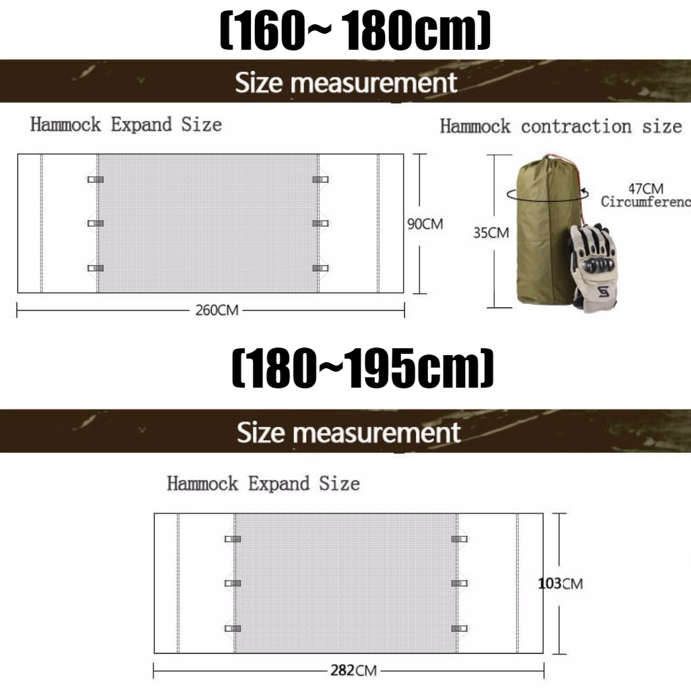 Outdoor/Camping Portable Hammock (with Awning)