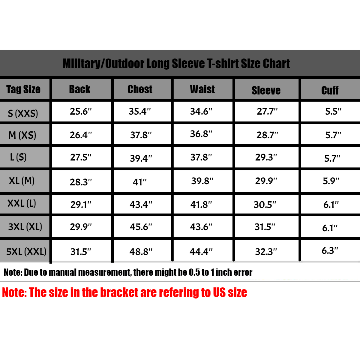 Military/Outdoor Tactical Long Sleeve T-shirt